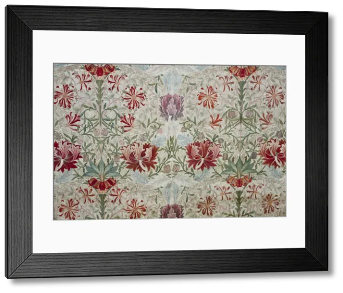 Framed Print : Decorative fabric, 1880. Creator: Morris, William, Morris Tapestry Works (1834-1896) Framed Print : Decorative fabric, 1880. Creator: Morris, William, Morris Tapestry Works (1834-1896)
