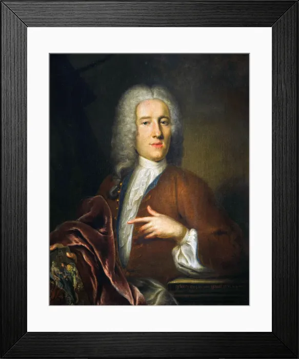 Framed Print : Self-Portrait, 1731. Creator: Platzer, Johann Georg (1704-1761) Framed Print : Self-Portrait, 1731. Creator: Platzer, Johann Georg (1704-1761)