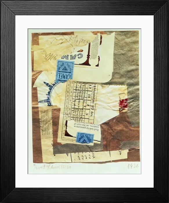 Framed Print : Camel, 1936. Creator: Schwitters, Kurt (1887-1948) Framed Print : Camel, 1936. Creator: Schwitters, Kurt (1887-1948)