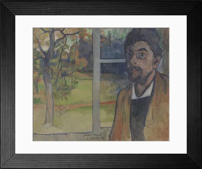 Framed Print : Self-Portrait, 1888. Creator: Laval, Charles (1862-1894)