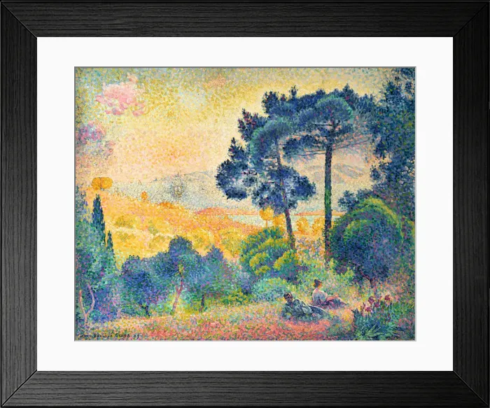 Framed Print : Landscape of Provence, 1898. Creator: Cross, Henri Edmond (1856-1910) Framed Print : Landscape of Provence, 1898. Creator: Cross, Henri Edmond (1856-1910)
