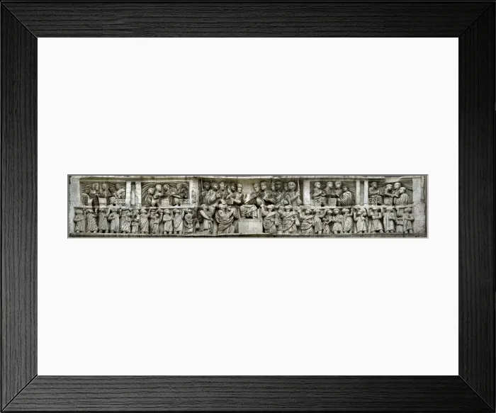 Framed Print : Constantine distributing money to the people (Liberalitas). Detail of the Arch of Constantine Framed Print : Constantine distributing money to the people (Liberalitas). Detail of the Arch of Constantine