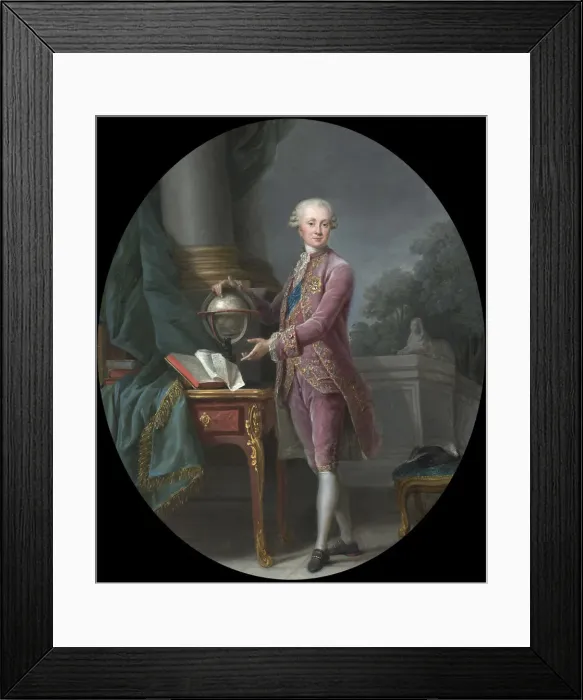 Framed Print : Portrait of Prince Karl Heinrich von Nassau-Siegen (1743-1808), 1776. Creator: Vigee Le Brun Framed Print : Portrait of Prince Karl Heinrich von Nassau-Siegen (1743-1808), 1776. Creator: Vigee Le Brun
