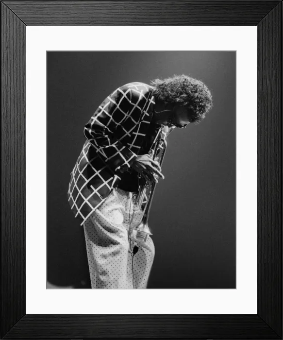 Framed Print : Miles Davis and his Fusion Group, North Sea Jazz Festival, The Hague, Netherlands, 1991 Framed Print : Miles Davis and his Fusion Group, North Sea Jazz Festival, The Hague, Netherlands, 1991
