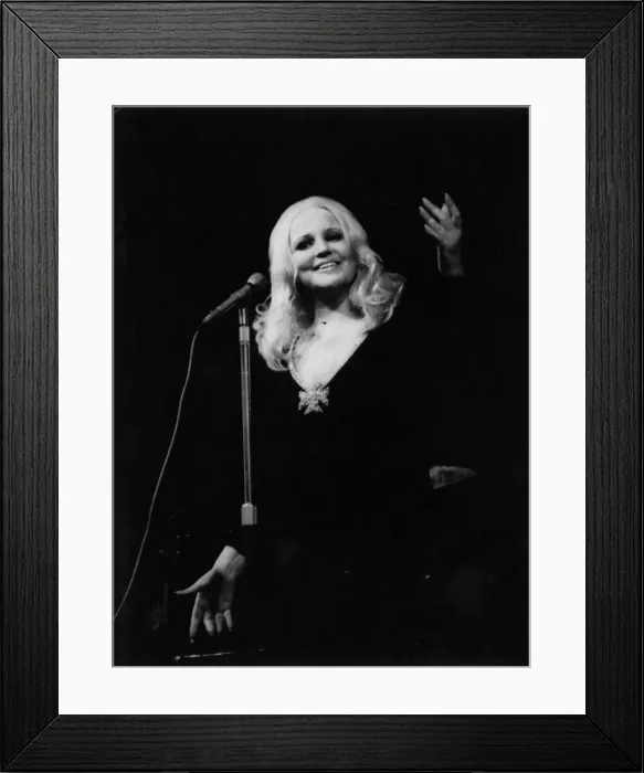 Framed Print : Peggy Lee, Royal Albert Hall, London, 1970. Creator: Brian Foskett Framed Print : Peggy Lee, Royal Albert Hall, London, 1970. Creator: Brian Foskett