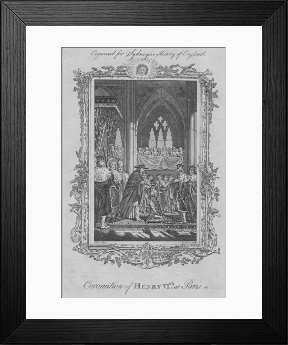 Framed Print : Coronation of Henry VI at Paris, 1773. Creator: Unknown Framed Print : Coronation of Henry VI at Paris, 1773. Creator: Unknown