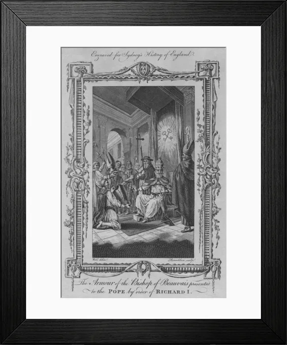 Framed Print : The Armour of the Bishop of Beauvais presented to the Pope by order of Richard I, 1773 Framed Print : The Armour of the Bishop of Beauvais presented to the Pope by order of Richard I, 1773