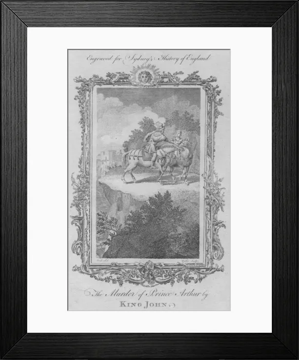 Framed Print : The Murder of Prince Arthur by King John, 1773. Creator: William Walker Framed Print : The Murder of Prince Arthur by King John, 1773. Creator: William Walker