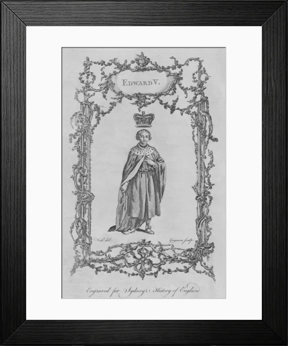 Framed Print : Edward V, 1773. Creator: Charles Grignion Framed Print : Edward V, 1773. Creator: Charles Grignion