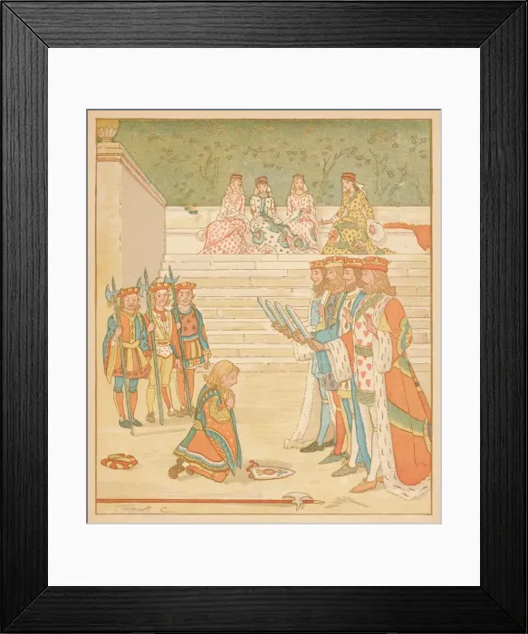 Framed Print : The Knave of Hearts, Brought back those Tarts, And vowed he d steal no more, 1880 Framed Print : The Knave of Hearts, Brought back those Tarts, And vowed he d steal no more, 1880