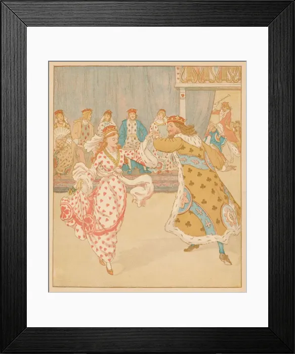 Framed Print : And beat the Knave full sore, 1880. Creator: Randolph Caldecott Framed Print : And beat the Knave full sore, 1880. Creator: Randolph Caldecott