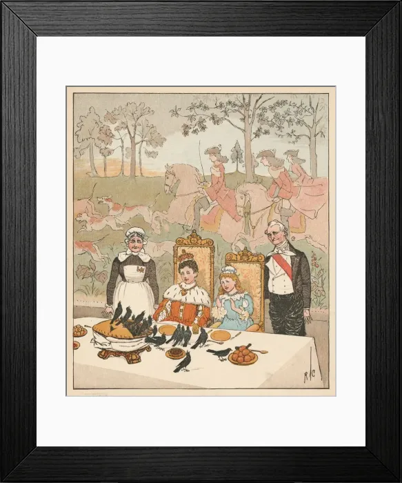 Framed Print : Was not that a dainty Dish To set before the King?, 1880. Creator: Randolph Caldecott Framed Print : Was not that a dainty Dish To set before the King?, 1880. Creator: Randolph Caldecott