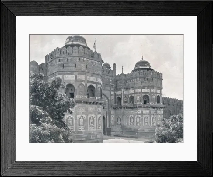 Framed Print : Agra. The Delhi Gate of the Fort, c1910. Creator: Unknown Framed Print : Agra. The Delhi Gate of the Fort, c1910. Creator: Unknown