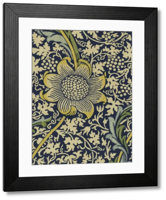 Framed Print : Decorative fabric, 1876. Creator: Morris, William, Morris Tapestry Works (1834-1896) Framed Print : Decorative fabric, 1876. Creator: Morris, William, Morris Tapestry Works (1834-1896)