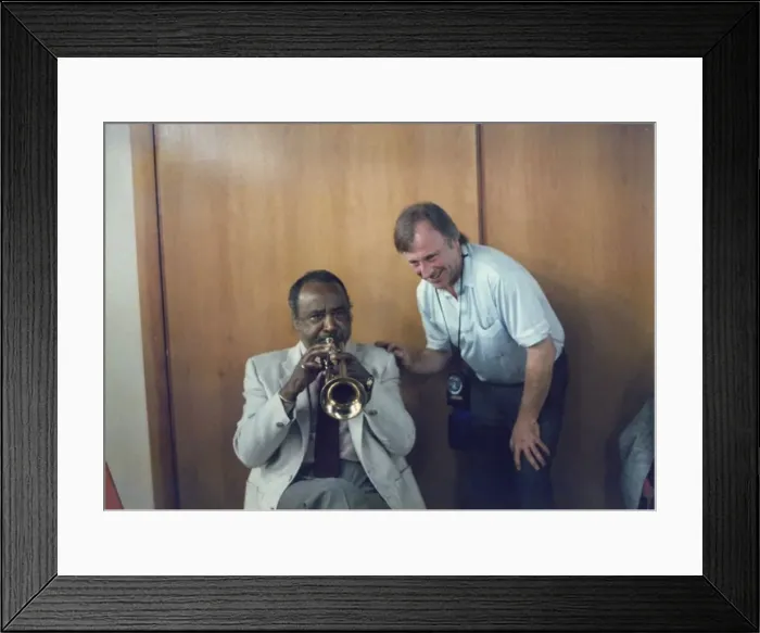 Framed Print : Harry Sweets Eddison and Brian Foskett, Edinburgh Jazz Festival, Scotland, 1987 Framed Print : Harry Sweets Eddison and Brian Foskett, Edinburgh Jazz Festival, Scotland, 1987