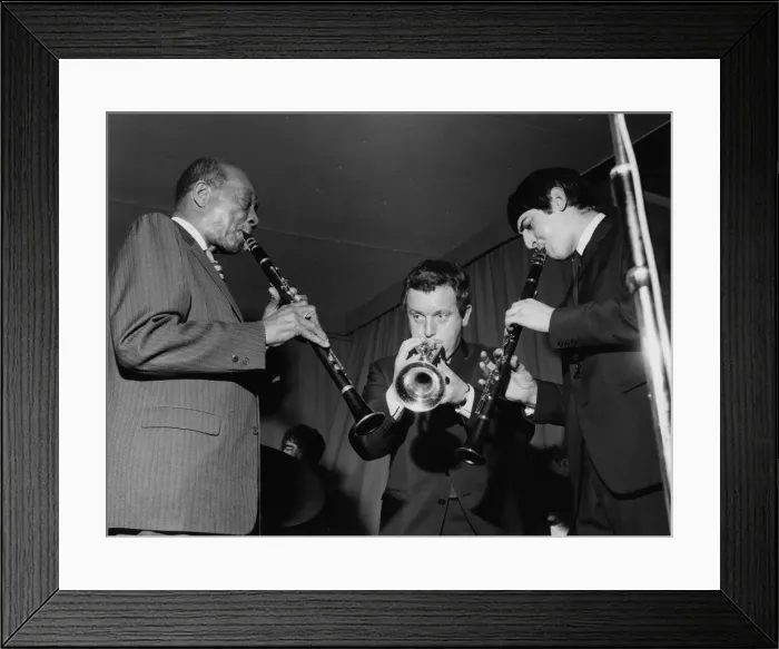 Framed Print : Edmond Hall, Alan Elsdon and Andy Cooper, 1966. Creator: Brian Foskett Framed Print : Edmond Hall, Alan Elsdon and Andy Cooper, 1966. Creator: Brian Foskett