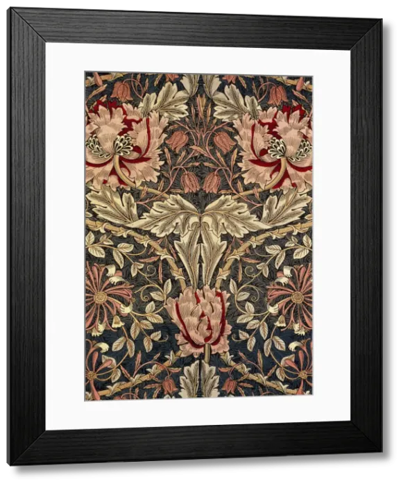 Framed Print : Decorative fabric, 1876-1890. Creator: Morris, William, Morris Tapestry Works (1834-1896) Framed Print : Decorative fabric, 1876-1890. Creator: Morris, William, Morris Tapestry Works (1834-1896)