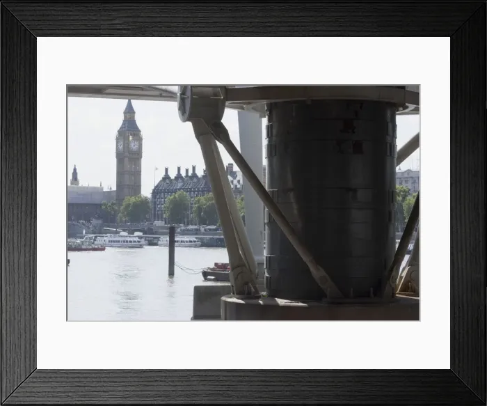Framed Print : Hungerford Bridge, River Thames, London, England, UK, 3 / 9 / 10. Creator: Ethel Davies Framed Print : Hungerford Bridge, River Thames, London, England, UK, 3 / 9 / 10. Creator: Ethel Davies