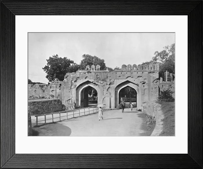 Framed Print : Delhi. The Cashmere Gate, c1910. Creator: Unknown Framed Print : Delhi. The Cashmere Gate, c1910. Creator: Unknown