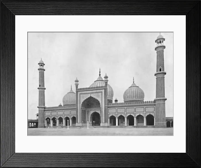 Framed Print : Delhi. The Jumma Musjid, c1910. Creator: Unknown Framed Print : Delhi. The Jumma Musjid, c1910. Creator: Unknown