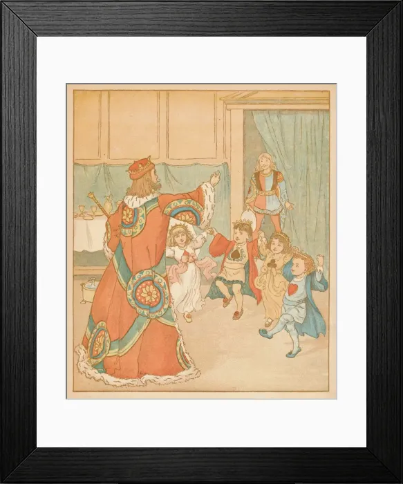 Framed Print : The King of Hearts, Called for those Tarts, 1880. Creator: Randolph Caldecott Framed Print : The King of Hearts, Called for those Tarts, 1880. Creator: Randolph Caldecott