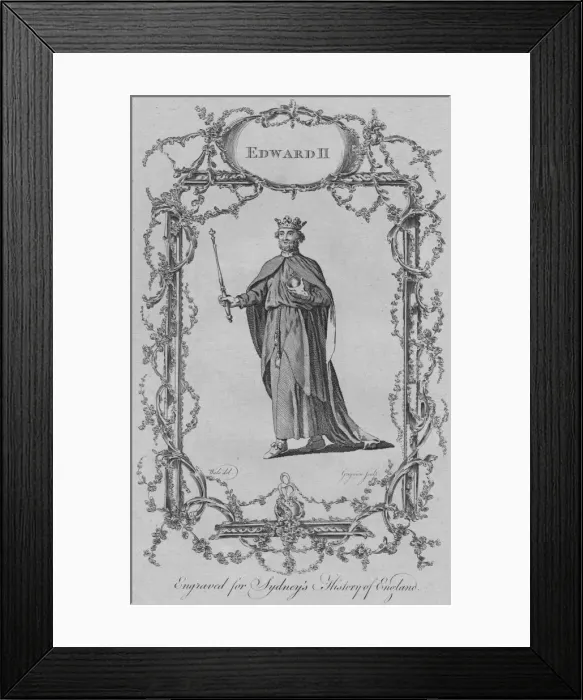 Framed Print : Edward II, 1773. Creator: Charles Grignion Framed Print : Edward II, 1773. Creator: Charles Grignion