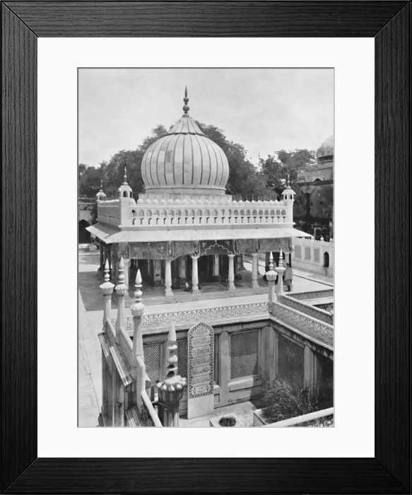 Framed Print : Delhi. - Tombs of Nizam-ud-Din & Princess Jahanara, c1910. Creator: Unknown Framed Print : Delhi. - Tombs of Nizam-ud-Din & Princess Jahanara, c1910. Creator: Unknown