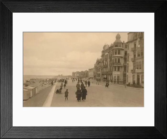 Framed Print : La Digue, (The Promenade), c1900. Creator: Unknown Framed Print : La Digue, (The Promenade), c1900. Creator: Unknown