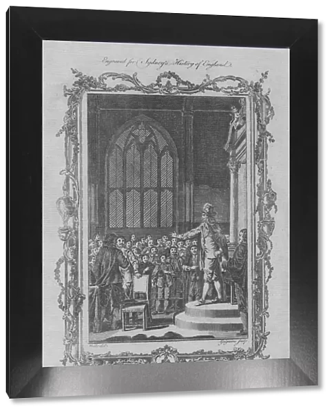 Charles I demanding the five members in the House of Commons, 1773. Creator: Charles Grignion