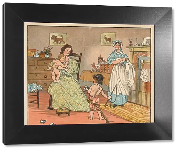 Bye, Baby Bunting, 1882. Creator: Randolph Caldecott