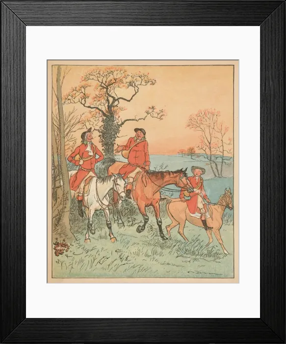 Framed Print : This huntin doesn t pay, 1880. Creator: Randolph Caldecott Framed Print : This huntin doesn t pay, 1880. Creator: Randolph Caldecott
