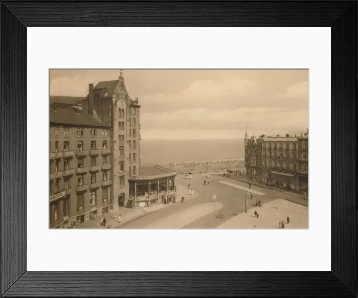 Framed Print : La Place Publique, (Town Square), c1900. Creator: Unknown Framed Print : La Place Publique, (Town Square), c1900. Creator: Unknown