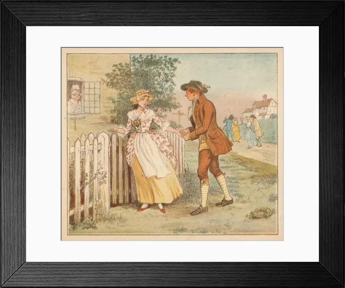 Framed Print : Some loitered on the way, c1885, (1934). Creator: Randolph Caldecott Framed Print : Some loitered on the way, c1885, (1934). Creator: Randolph Caldecott