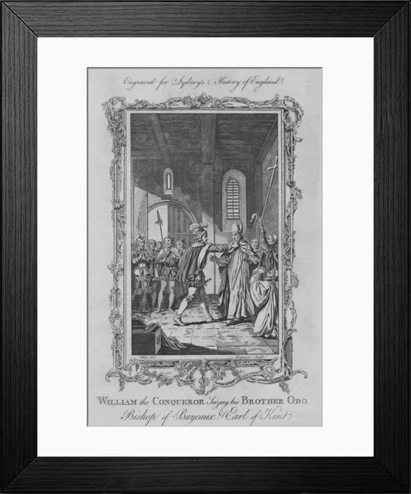 Framed Print : William the Conqueror seizing his Brother Odo, Bishop of Bayeaux & Earl of Kent, 1773 Framed Print : William the Conqueror seizing his Brother Odo, Bishop of Bayeaux & Earl of Kent, 1773