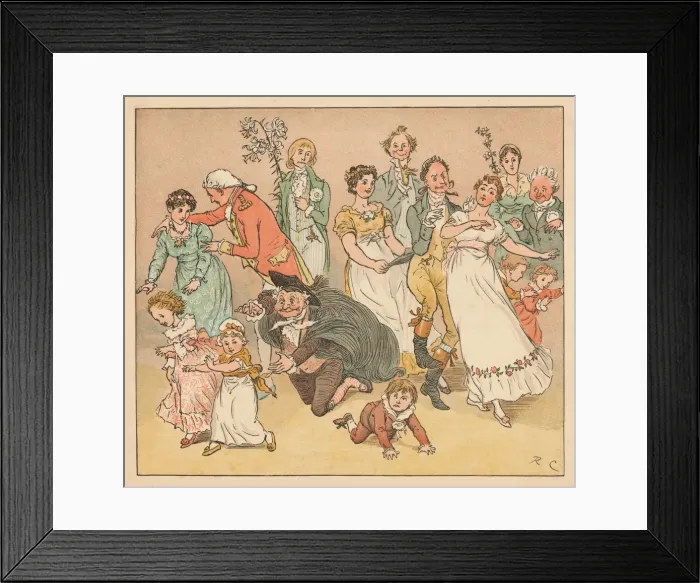 Framed Print : and they all fell to playing the game of catch-as-catch-can... c1885, (1934) Framed Print : and they all fell to playing the game of catch-as-catch-can... c1885, (1934)