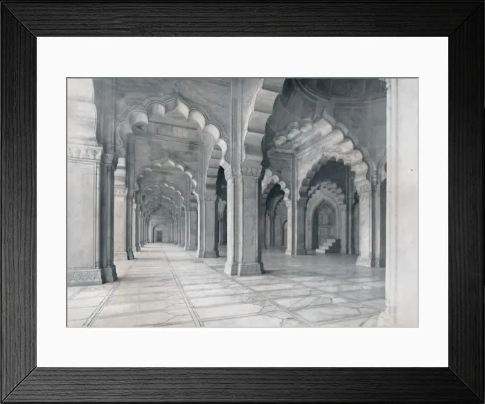 Framed Print : Agra. Interior of the Moti Musjid. (Pearl Mosque. ), c1910. Creator: Unknown Framed Print : Agra. Interior of the Moti Musjid. (Pearl Mosque. ), c1910. Creator: Unknown