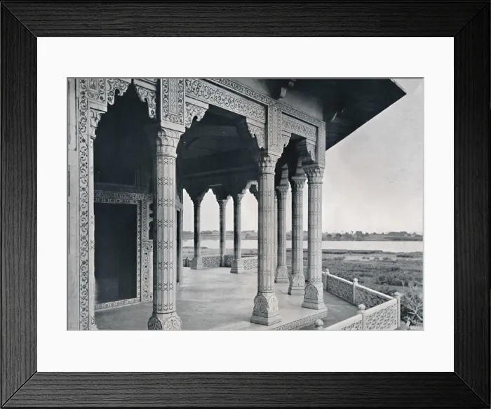 Framed Print : Agra. Balcony of the Jasmine Tower, c1910. Creator: Unknown Framed Print : Agra. Balcony of the Jasmine Tower, c1910. Creator: Unknown