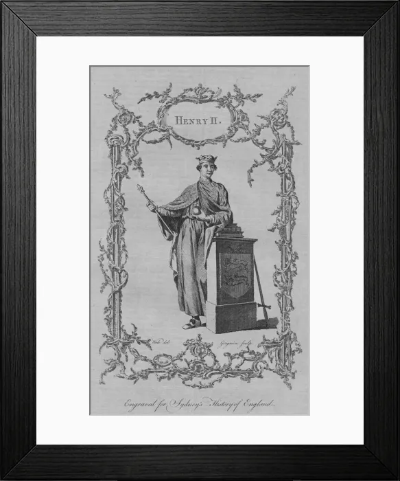 Framed Print : Henry II, 1773. Creator: Charles Grignion