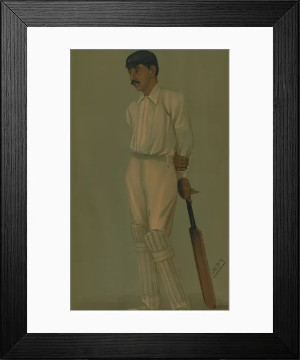 Framed Print : Ranji, 1897. Creator: Sir Leslie Matthew Ward Framed Print : Ranji, 1897. Creator: Sir Leslie Matthew Ward