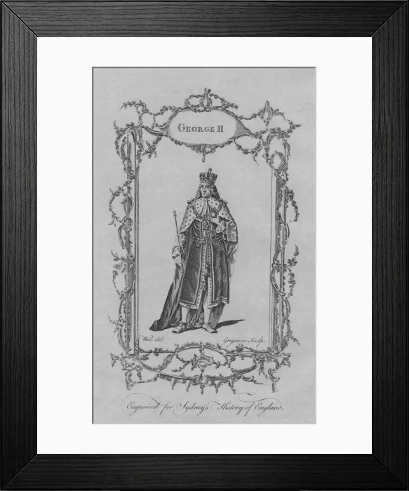 Framed Print : George II, 1773. Creator: Charles Grignion Framed Print : George II, 1773. Creator: Charles Grignion