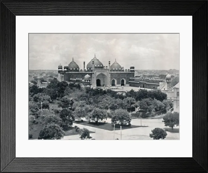 Framed Print : Agra. The Jumma Musjid, c1910. Creator: Unknown Framed Print : Agra. The Jumma Musjid, c1910. Creator: Unknown