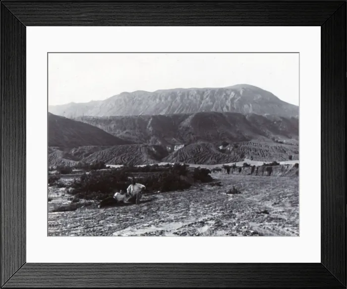 Framed Print : Mount Tarawera, late 19th-early 20th century. Creator: Unknown Framed Print : Mount Tarawera, late 19th-early 20th century. Creator: Unknown
