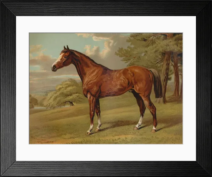 Framed Print : Stilton A Hunter, c1879. Creator: Aldfred Sheldon Williams