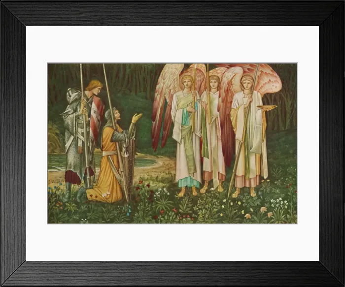 Framed Print : The Vision of the Holy Grail, 1891. Creators: John Henry Dearle, Sir Edward Coley Burne-Jones Framed Print : The Vision of the Holy Grail, 1891. Creators: John Henry Dearle, Sir Edward Coley Burne-Jones