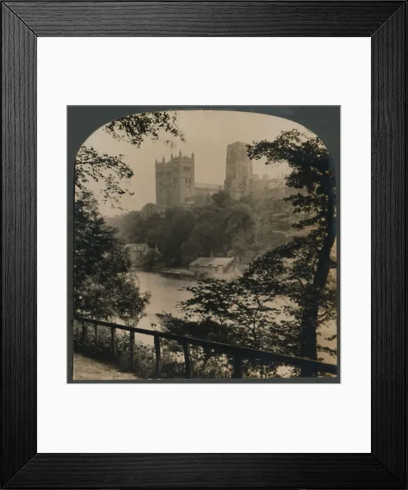 Framed Print : Durham Cathedral - Viewed from across the River, England, c1910. Creator: Unknown Framed Print : Durham Cathedral - Viewed from across the River, England, c1910. Creator: Unknown