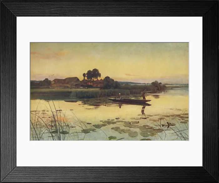Framed Print : The Close of a Midsummers Day, 1879. Creator: Sir Ernest Albert Waterlow Framed Print : The Close of a Midsummers Day, 1879. Creator: Sir Ernest Albert Waterlow