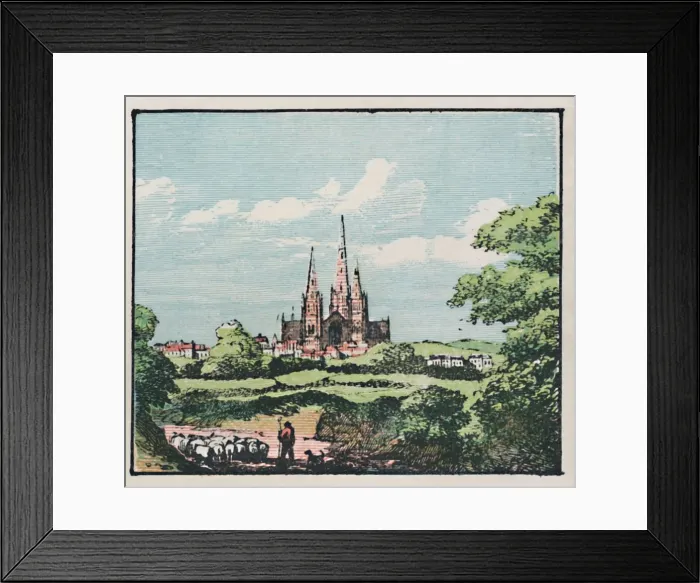 Framed Print : Lichfield, c1910. Creator: Unknown Framed Print : Lichfield, c1910. Creator: Unknown