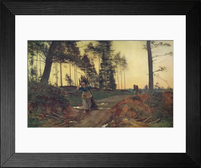 Framed Print : Toilers of the Woods, 1879. Creator: Sir Ernest Albert Waterlow Framed Print : Toilers of the Woods, 1879. Creator: Sir Ernest Albert Waterlow