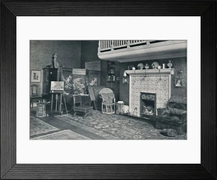 Framed Print : View in the Studio of Sir E. A. Waterlow, R. A. late 19th-early 20th century. Creator: Unknown Framed Print : View in the Studio of Sir E. A. Waterlow, R. A. late 19th-early 20th century. Creator: Unknown