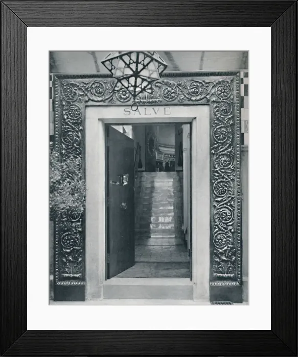 Framed Print : View into Sir L. Alma-Tademas Studio through the Entrance Door, late 19th century Framed Print : View into Sir L. Alma-Tademas Studio through the Entrance Door, late 19th century